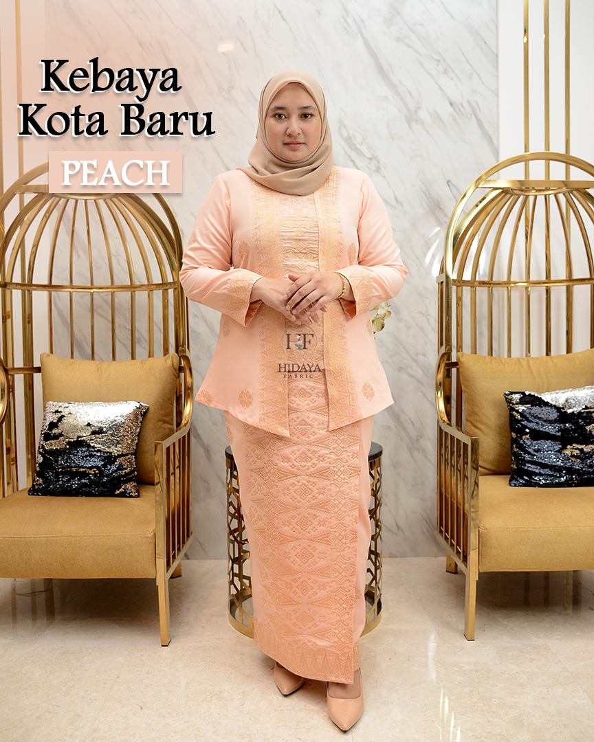 Hidaya Fabric Kebaya Kota Baru , XS TO 2XL Hidaya Fabric 