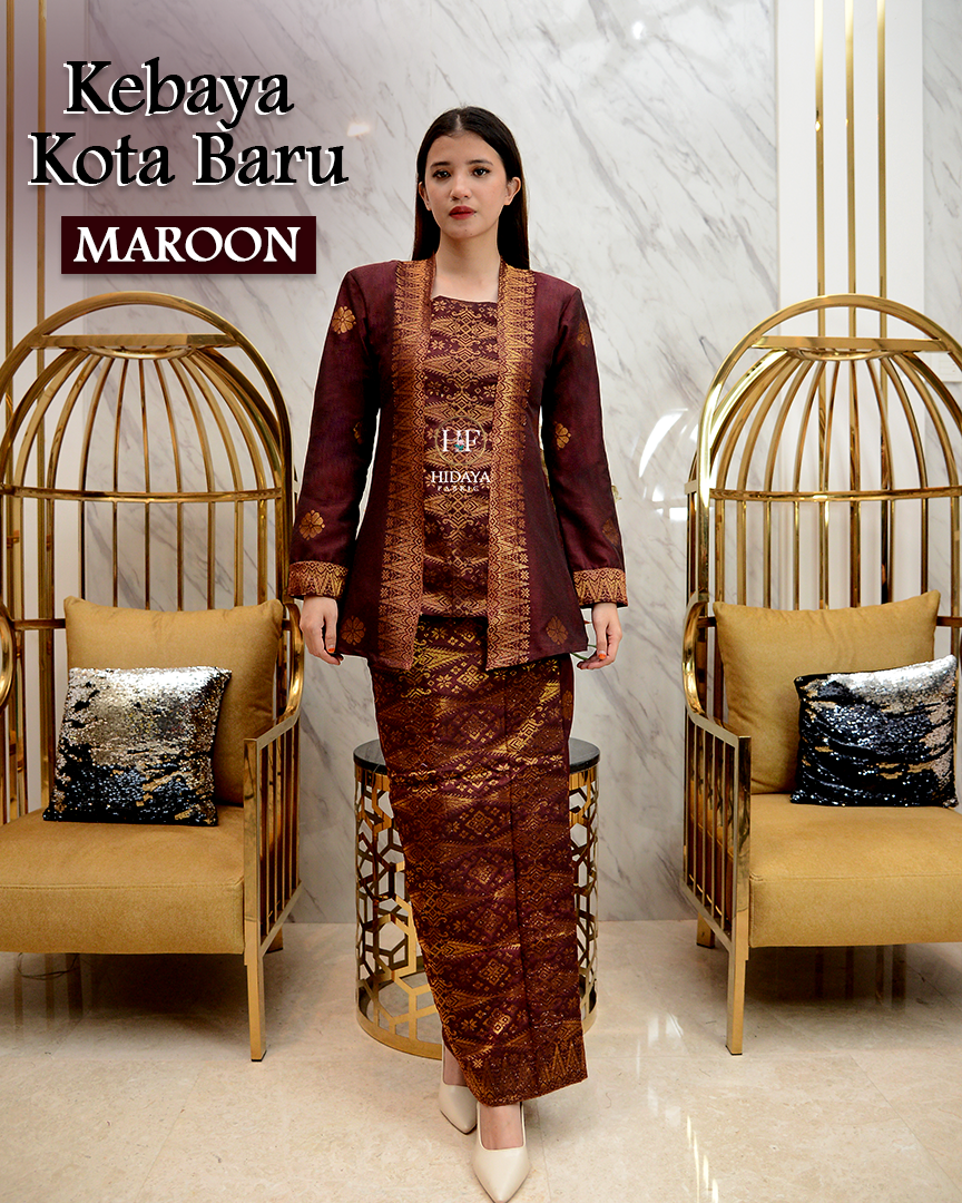 Hidaya Fabric Kebaya Kota Baru , XS TO 2XL Hidaya Fabric 