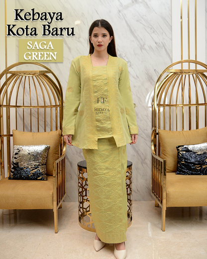 Hidaya Fabric Kebaya Kota Baru , XS TO 2XL Hidaya Fabric 