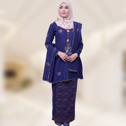 Hidaya Fabric Aaliya Vevet + Matching Selandang , XS To 2XL Hidaya Fabric 