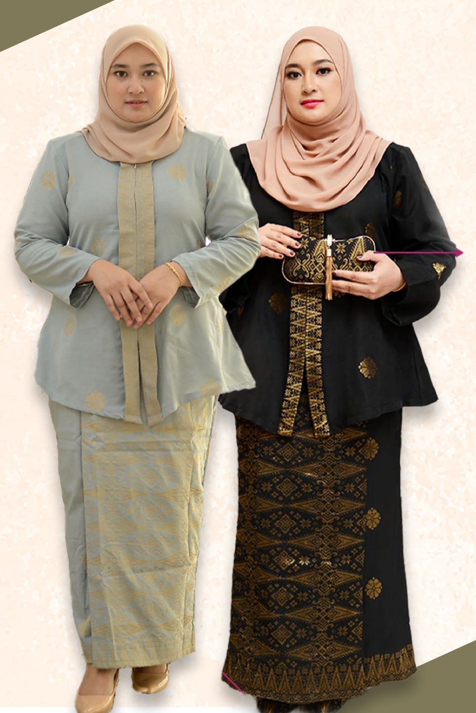 Hidaya Fabric Kebaya Biasa , XS TO XL Hidaya Fabrics 