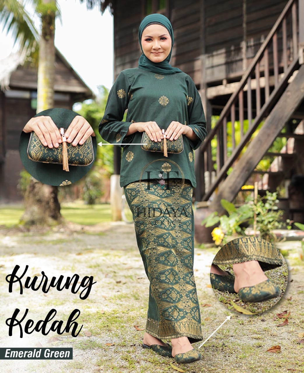 Hidaya Fabric Baju Kurung Kedah , 7XL To 10XL Hidaya Fabrics 