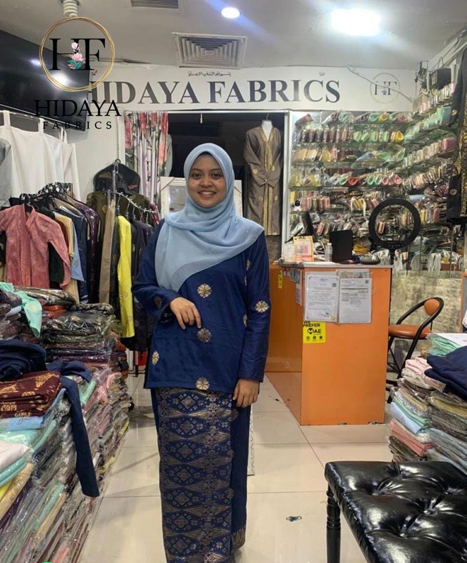 Hidaya Fabric Baju Kurung Kedah , XS To XL Hidaya Fabrics 