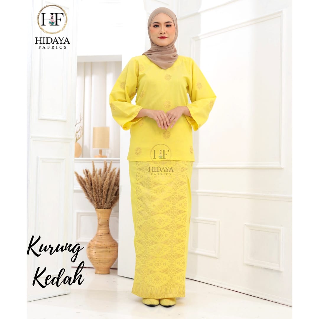 Hidaya Fabric Baju Kurung Kedah , 7XL To 10XL Hidaya Fabrics 