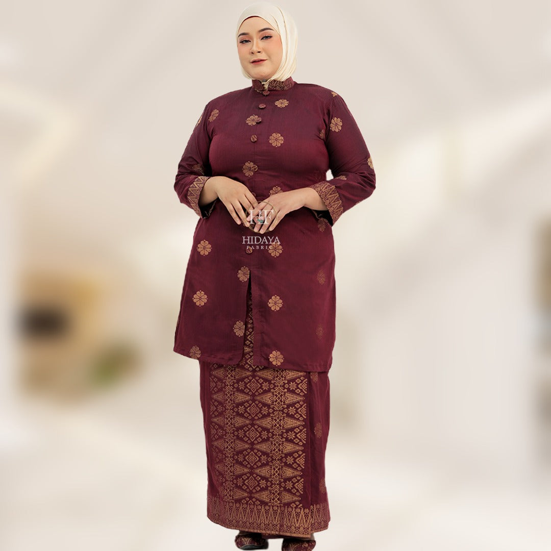 Hidaya Fabric Kebarung Sofia , 2XL TO 6XL Hidaya Fabrics 