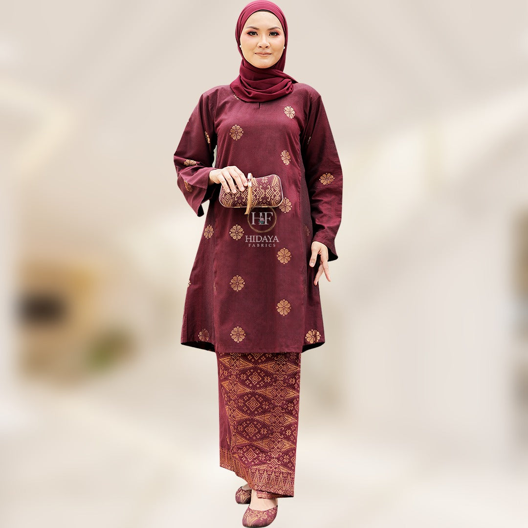 Hidaya Fabric Kurung Riau Princess , XS TO XL Hidaya Fabrics baju kurung baju kurung moden songket