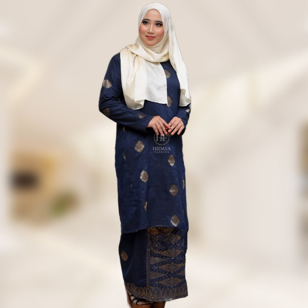 Hidaya Fabric Kurung Pahang Extra Size , 11xl to 12xl Hidaya Fabrics baju kurung pahang moden songket cotton kurung