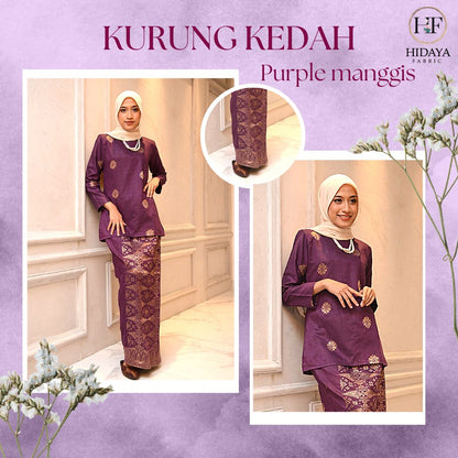 Hidaya Fabric Baju Kurung Kedah , 7XL To 10XL Hidaya Fabrics 