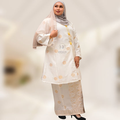 Hidaya Fabric Kurung Pahang Extra Size , 11xl to 12xl Hidaya Fabrics baju kurung pahang moden songket cotton kurung