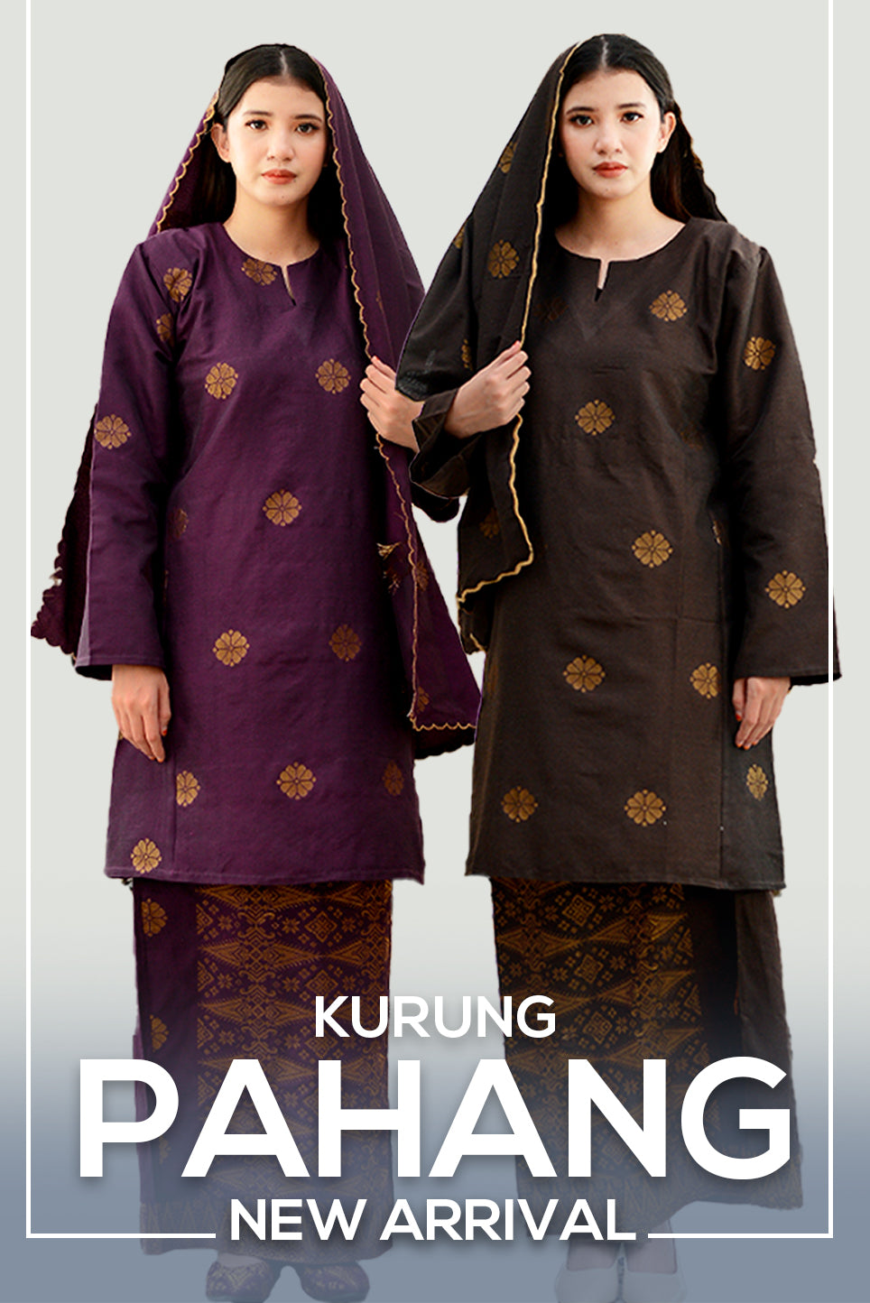 baju kurung pahang moden songket