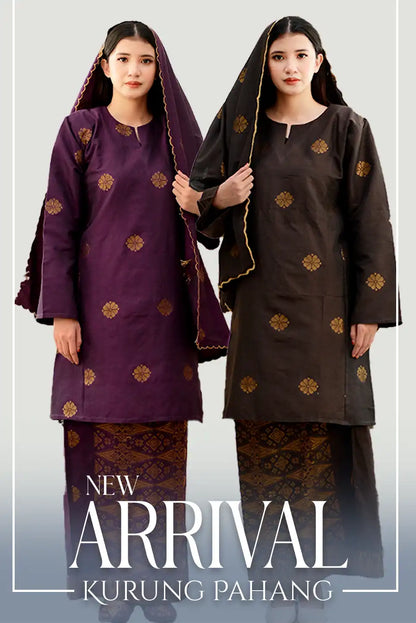 Hidaya Fabric Kurung Pahang Extra Size , 11xl to 12xl Hidaya Fabrics baju kurung pahang moden songket cotton kurung