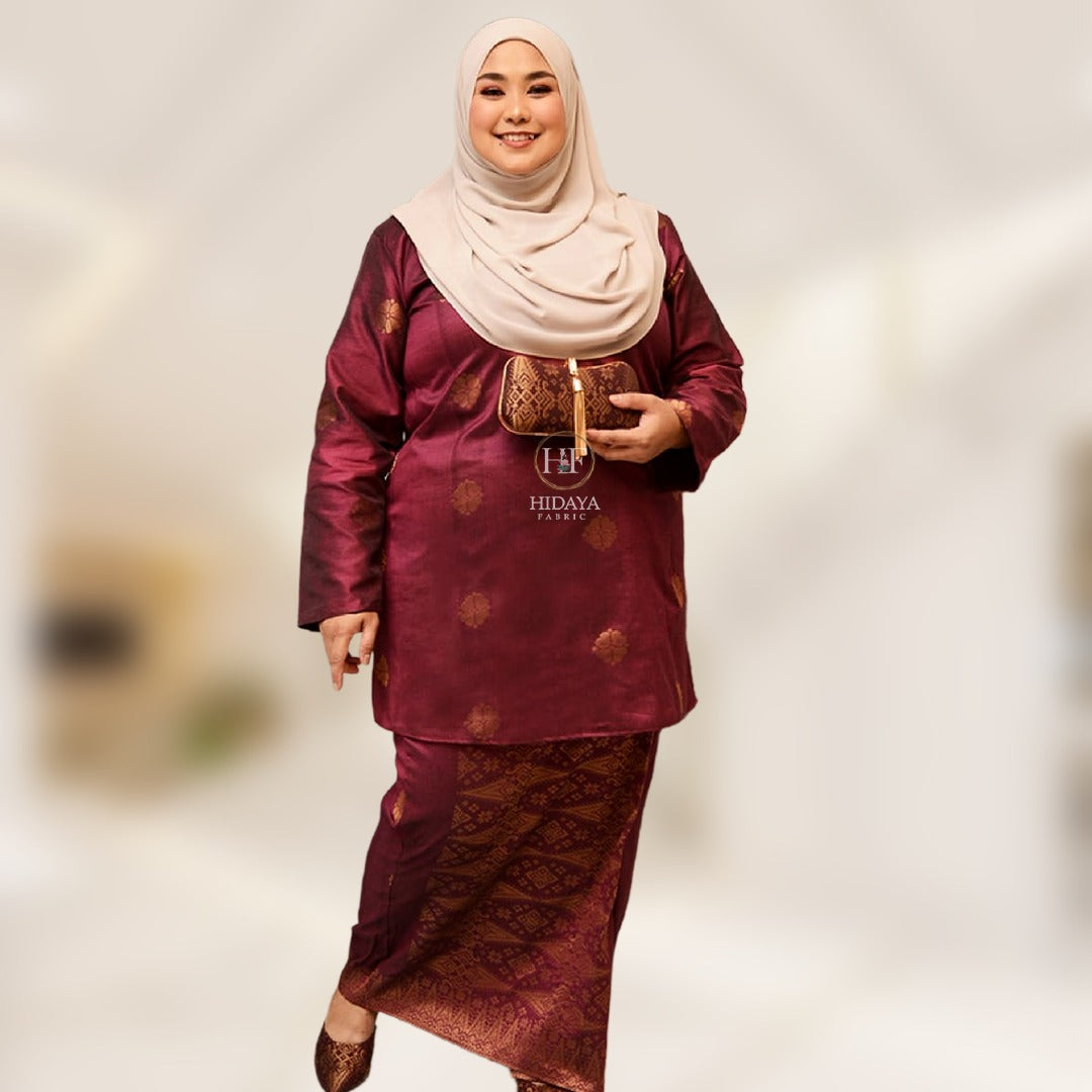 Hidaya Fabric Baju kurung Moden , 2XL TO 5XL Hidaya Fabrics 