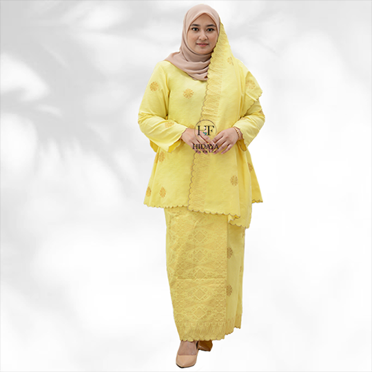 Hidaya Fabric Aaliya Vevet + Matching Selandang , XS To 2XL Hidaya Fabric 