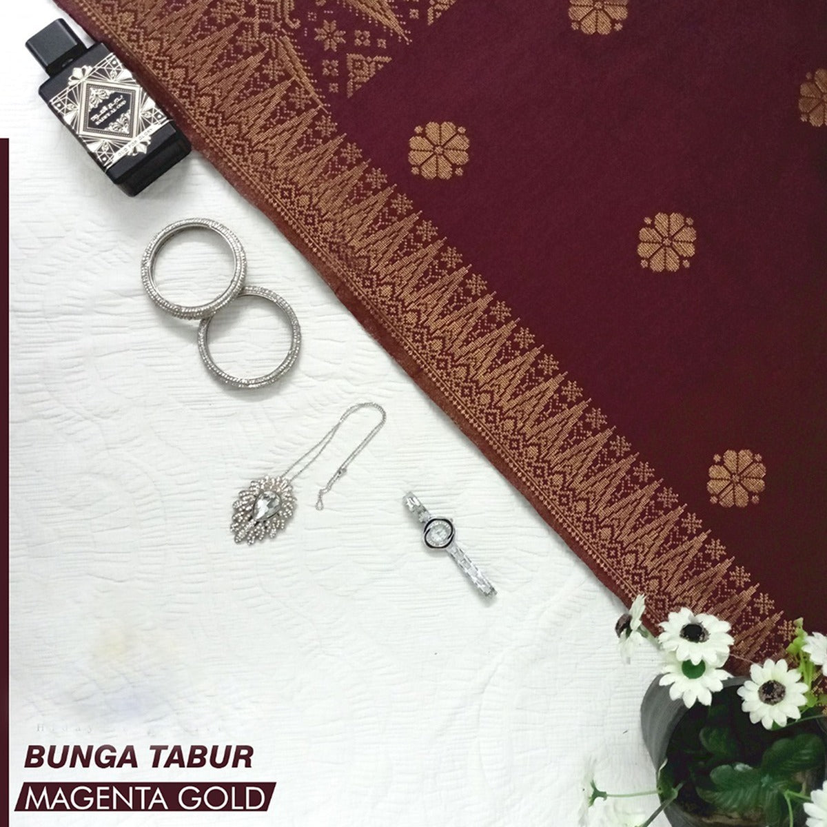 Hidaya Fabric Selandang Corak , 30 + Colors Hidaya Fabric 