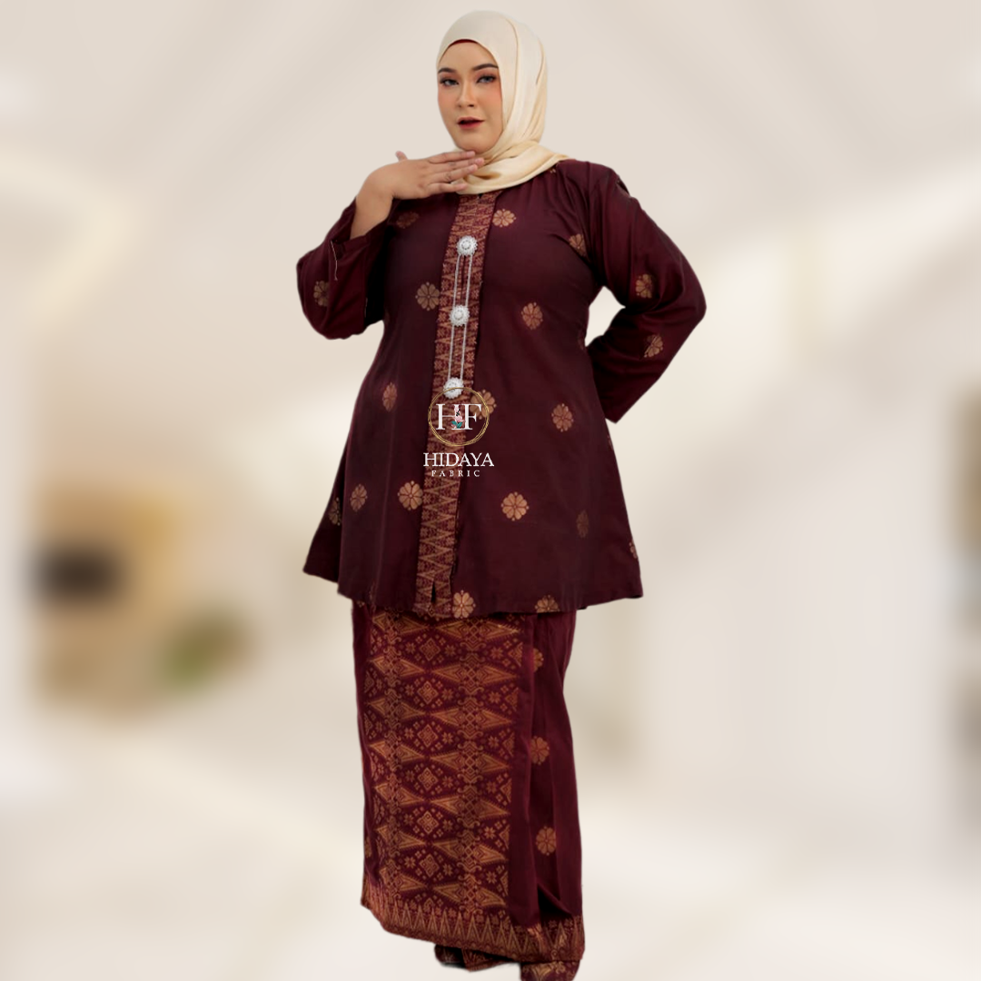 Hidaya Fabric Kebaya Biasa , 2XL TO 5XL Hidaya Fabrics 