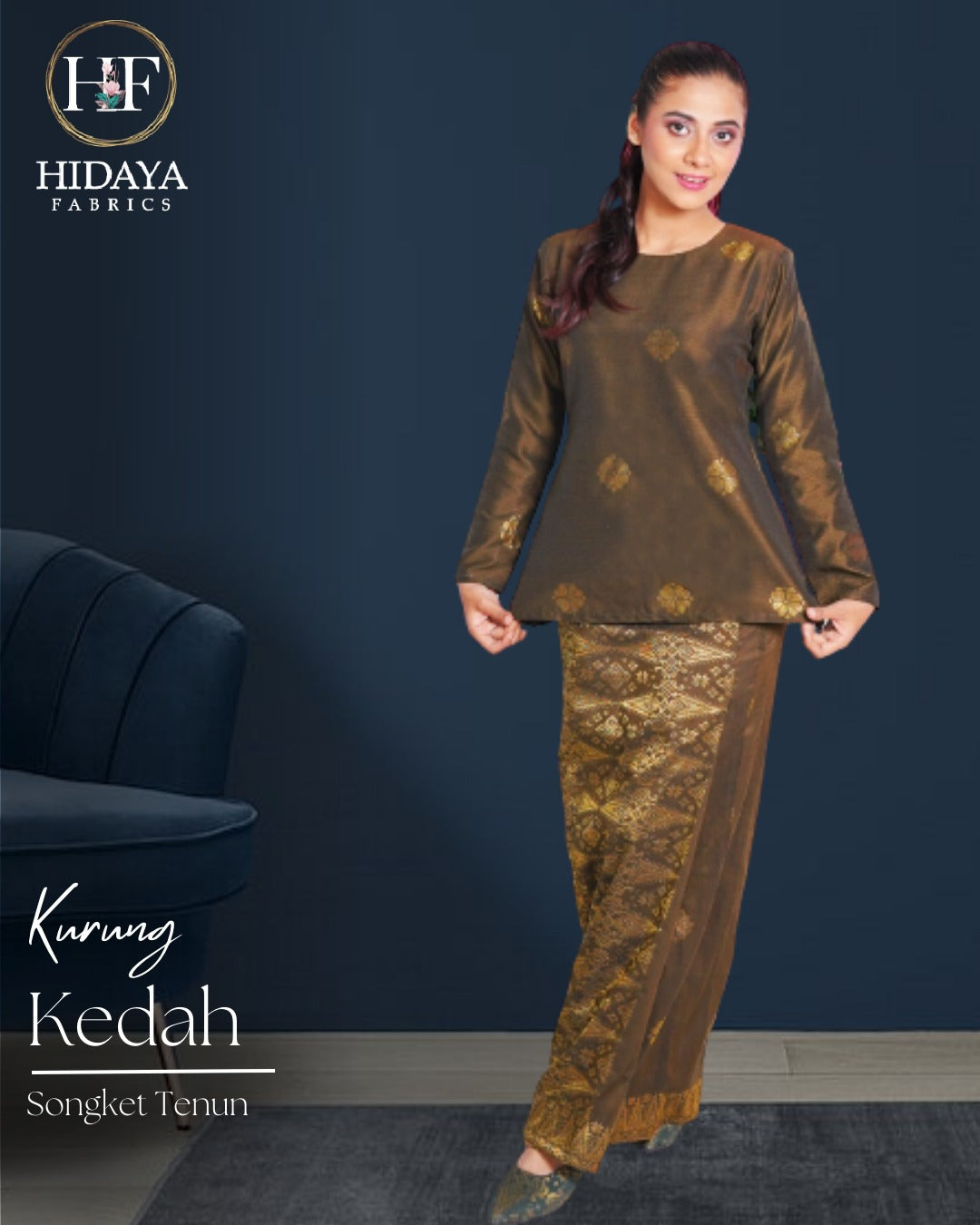 Hidaya Fabric Baju Kurung Mini Extra Size , 11xl to 12xl Hidaya Fabrics 