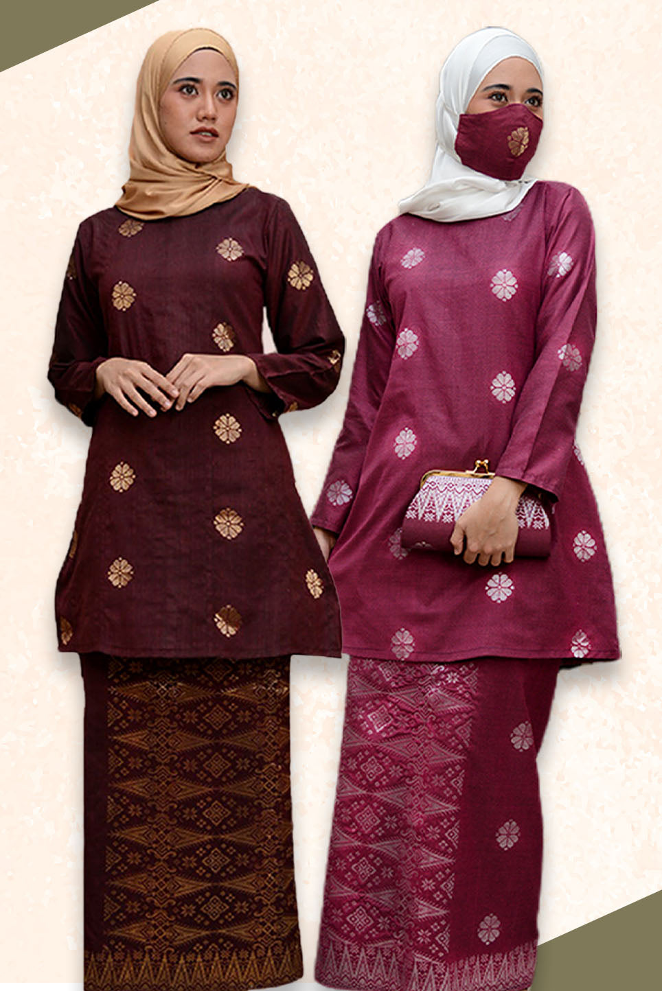 Hidaya Fabric Kurung Riau Princess , 7xl to 10XL Hidaya Fabrics 