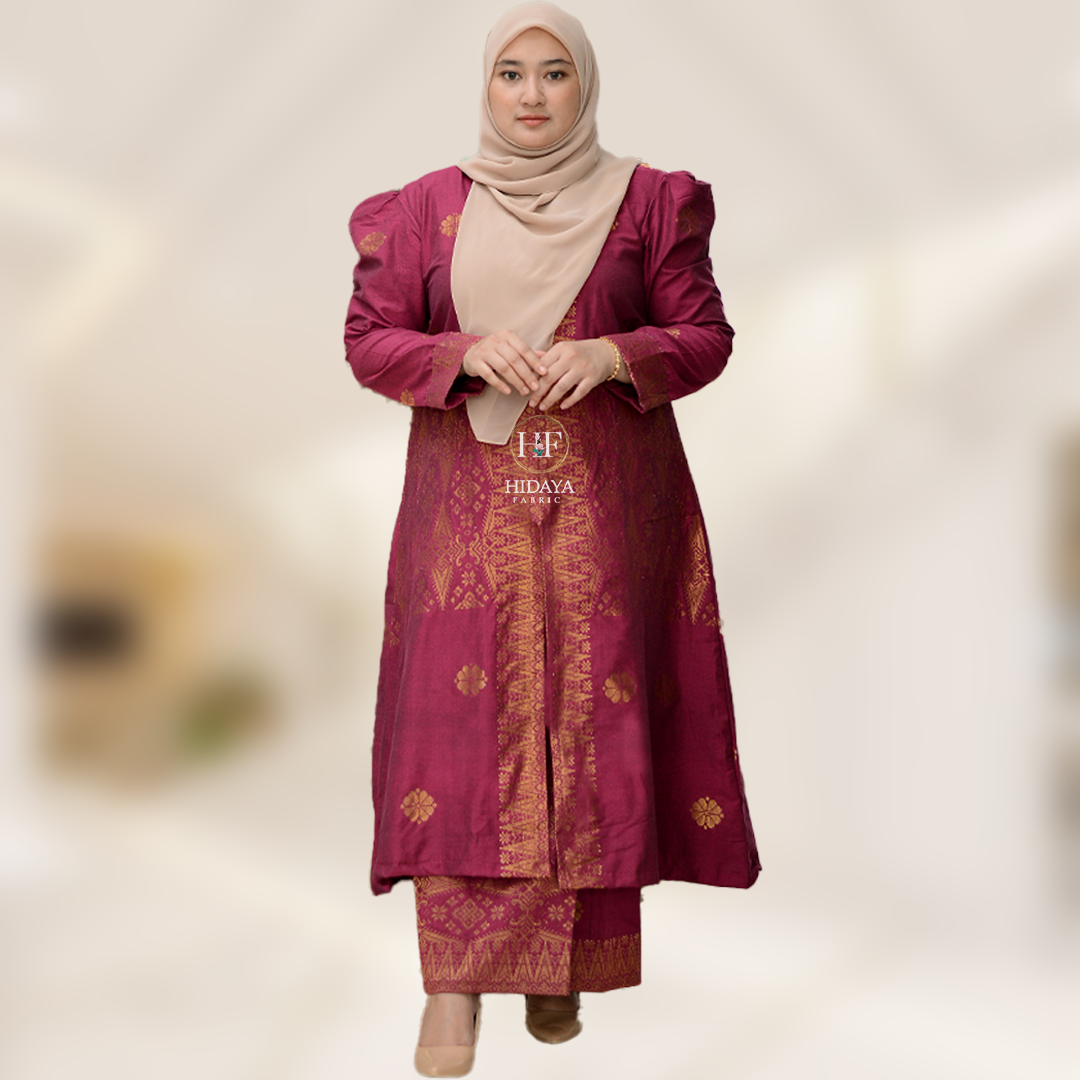 Hidaya Fabric Kebaya Hidaya Labuh, 2XL TO 6XL Hidaya Fabric 