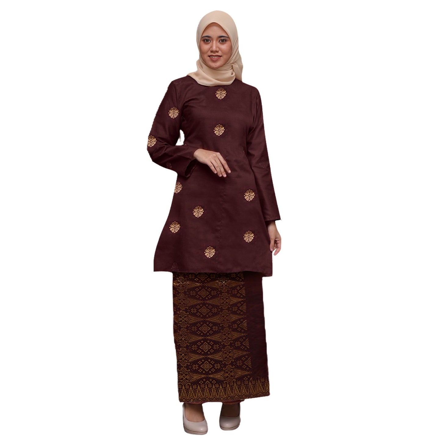 Baju Kurung Riau Moden Songket Tenun