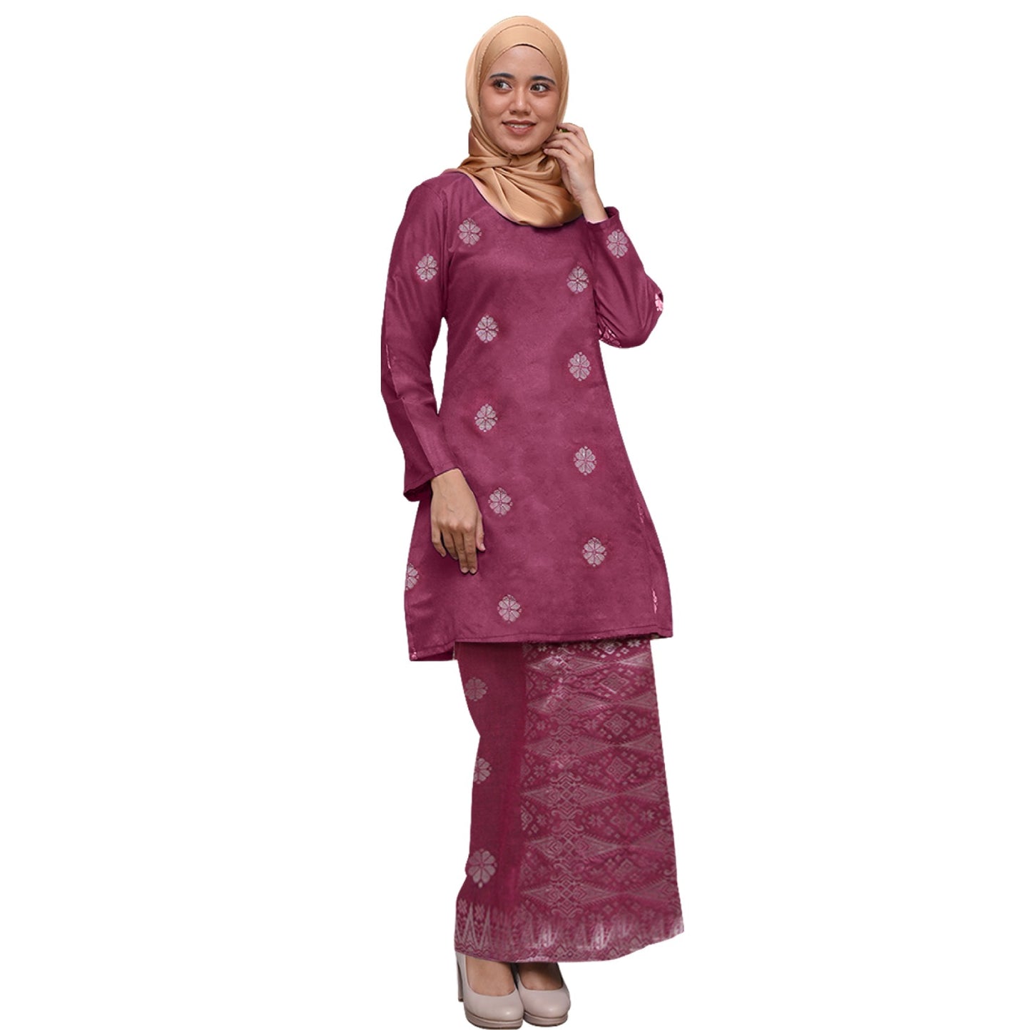 Baju Kurung Riau Moden Songket Tenun