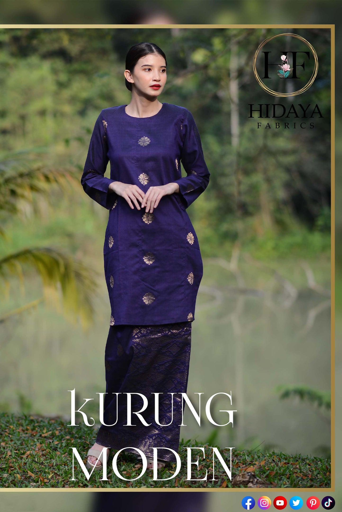 Hidaya Fabric Baju kurung Moden , 11xl to 12xl Hidaya Fabrics 